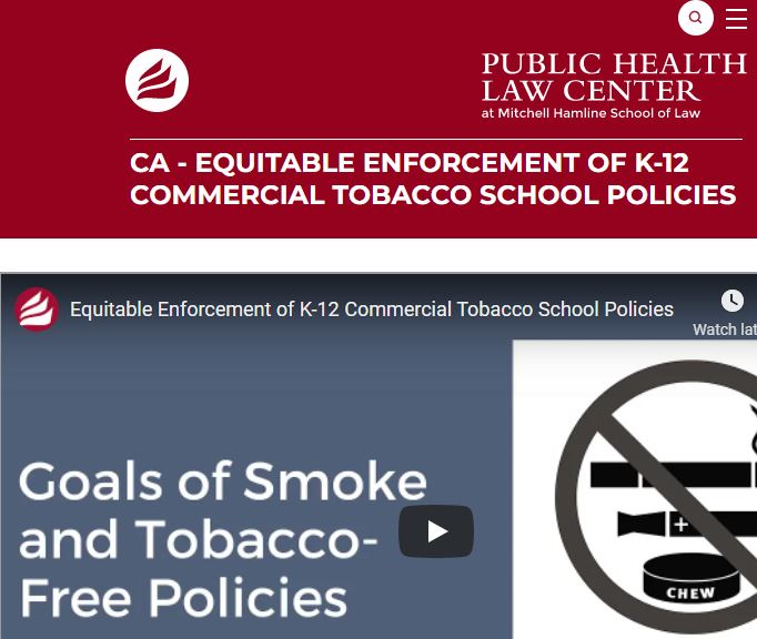 Thumbnail of Tobacco-Free Certifi​cation Status - List o​​​f Districts and COEs​